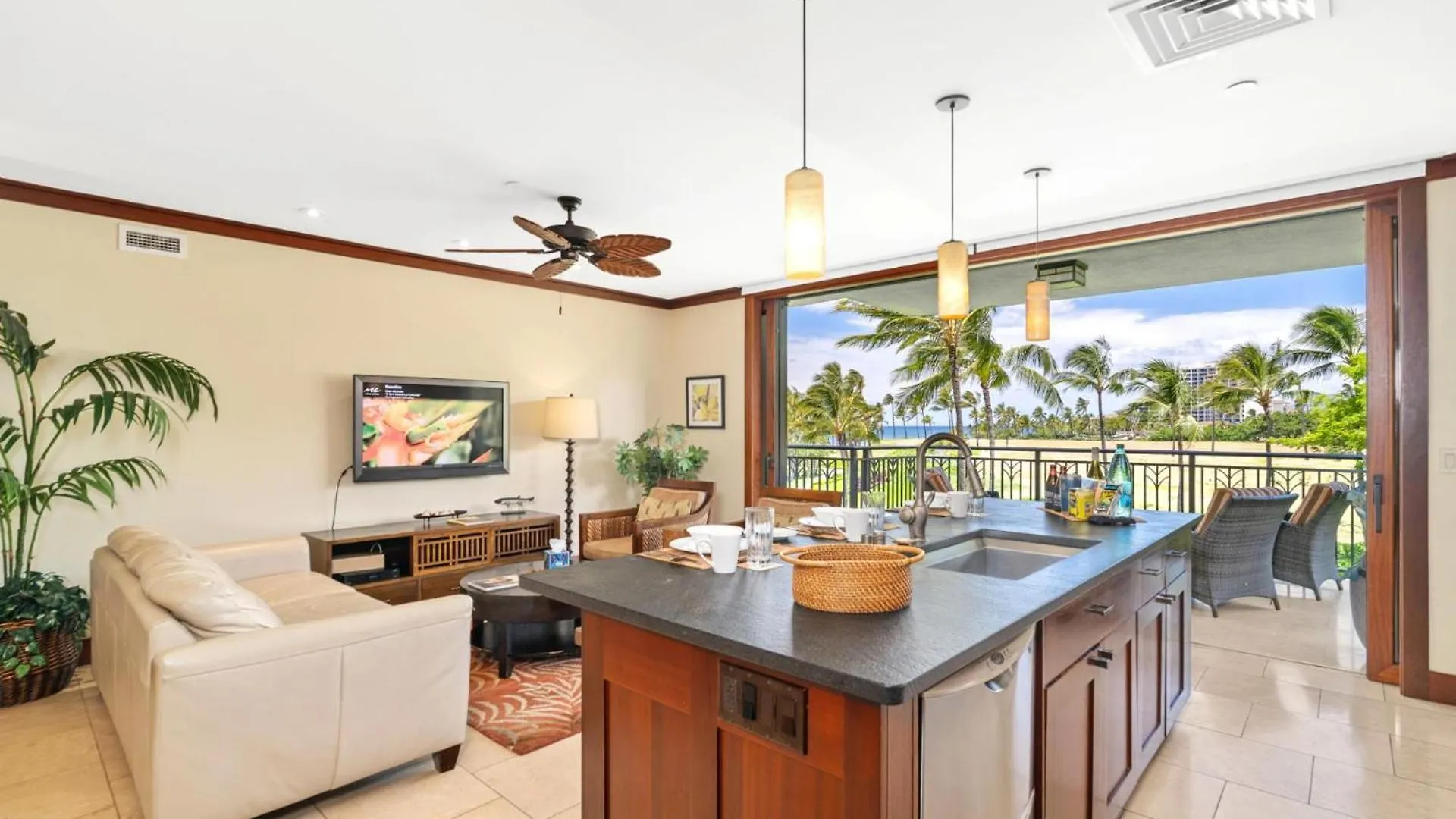 Kbm Resorts Free Car Beach Villas At Ko Olina Bvk-B-308 Beachfront Villa Kapolei Apartment
